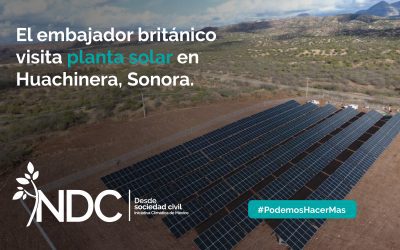 Embajador británico en México visita planta solar en Sonora